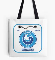 Belmar NJ Beach Badge Tote Bag
