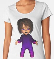 Cute Fun Toon Halloween Goth Baby Women's Premium T-Shirt