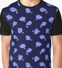 Baby Blue Birdies Graphic T-Shirt