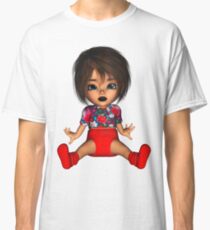 Cute Fun Toon Goth Baby Classic T-Shirt