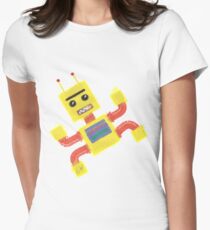 Captain Dad (robot) Women's Fitted T-Shirt