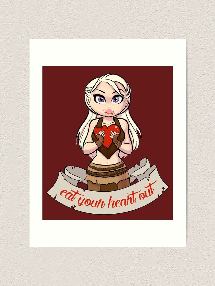 Alternate view of Eat Your Heart Out Art Print
