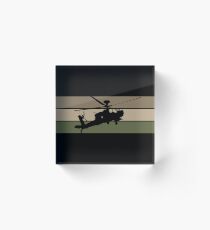 Apache Helicopter Acrylic Block