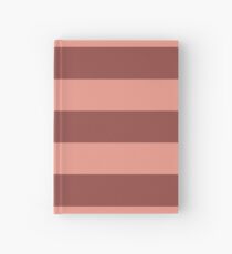 Cuaderno de tapa dura Rayas Marrones Y Rosadas