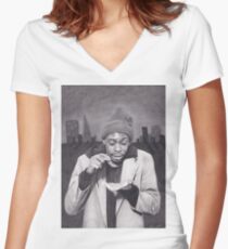 Tyrone Biggums (Dave Chappelle) in the Tenderloin Women's Fitted V-Neck T-Shirt