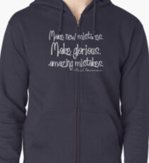 Make Mistakes Zipped Hoodie