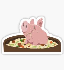 Mini Hawk in Food Bowl Sticker