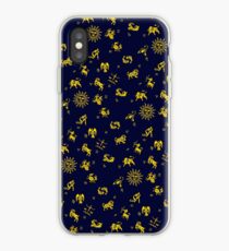 Zodiac Blue & Gold iPhone Case