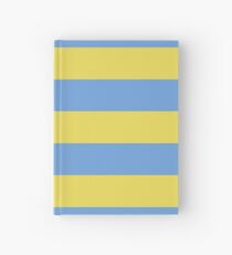 Cuaderno de tapa dura Rayas amarillas y azules