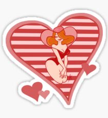 Valentine Pin Up Sticker