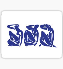 Blue Matisse Nudes Sticker
