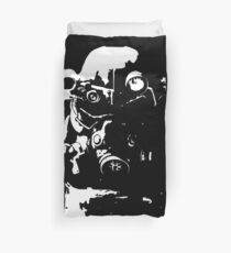 Fallout 3, Fallout New Vegas, Fallout 4 - T45 Power Armour Silhouette Duvet Cover