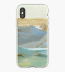 Blue, Bronze, Gold, Southwestern Abstract Landscape iPhone Case