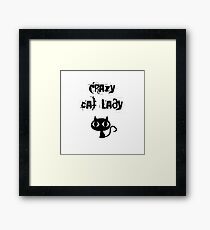 Crazy Cat Lady Framed Print