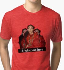 Cardi B - Nicki Feud come here censored Tri-blend T-Shirt