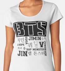 BTS! Premium Rundhals-Shirt