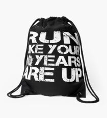 Mochila de cuerdas Corre como si tus 10 años hubieran terminado.