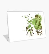 hand drawn vintage illustration of asparagus Laptop Skin