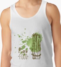 hand drawn vintage illustration of asparagus Tank Top