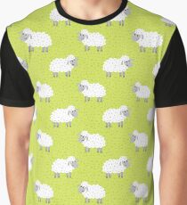 Count the sheep (Green) Graphic T-Shirt