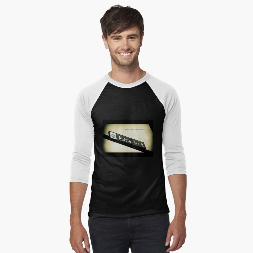 Aurora Avenue North1 Shoreline WA by Mistah Wilson Photography Baseball ¾ Sleeve T-Shirt