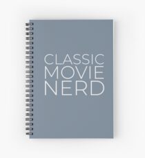 Classic Movie Nerd (Light Text) Spiral Notebook
