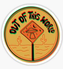Nicht von dieser Welt in 3D Sticker