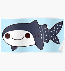 kawaii whale shark Poster