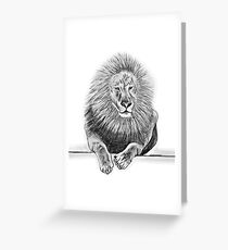 King of the Jungle Greeting Card
