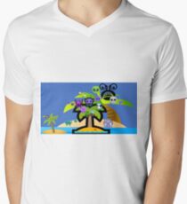 Alien Holiday continued 7 Men's V-Neck T-Shirt