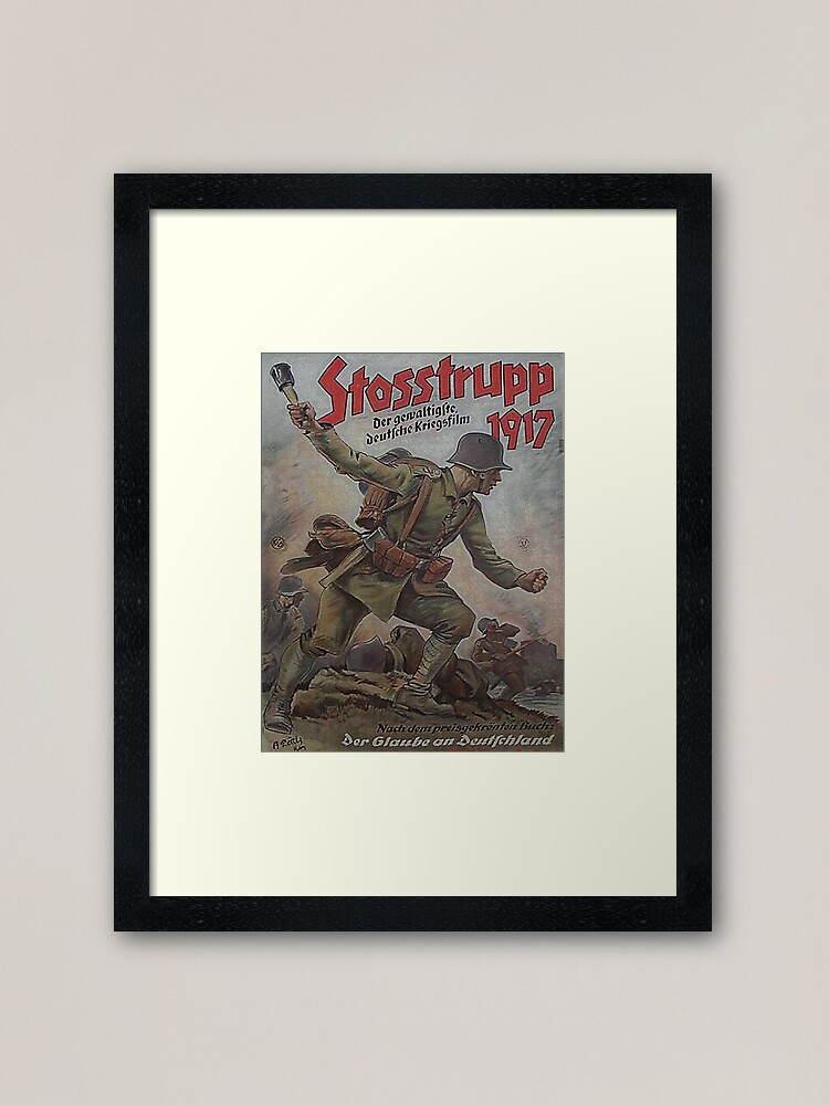 Alternate view of Stosstrupp 1917..vintage WWI German movie poster Framed Art Print