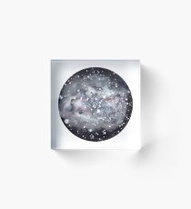 Schwarze Galaxie: Watercolor Acrylic Block