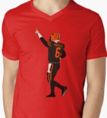 Baker Mayfield's First Win Men's V-Neck T-Shirt