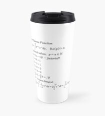 #mathematics #gammafunction #Γ #capital #Greekalphabet #letter #extension #factorial #function #argument #shifteddown #real #complex #numbers #gamma #defined #complexnumbers #nonpositive #integers Travel Mug