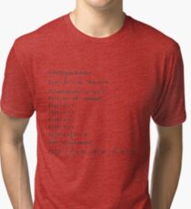 #mathematics #gammafunction #Γ #capital #Greekalphabet #letter #extension #factorial #function #argument #shifteddown #real #complex #numbers #gamma #defined #complexnumbers #nonpositive #integers Tri-blend T-Shirt
