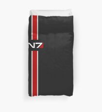 N7 emblem, Mass Effect Duvet Cover