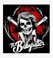 Halloween Design I The babysitter in the night of horror Photographic Print