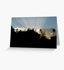 Sunset at Coogee Beach Greeting Card