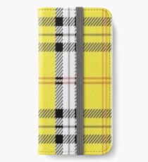 Wildblumengelb kariert iPhone Flip-Case/Hülle/Klebefolie