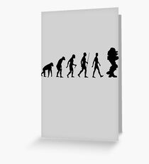 Evolution of Machine (Black Version) Greeting Card