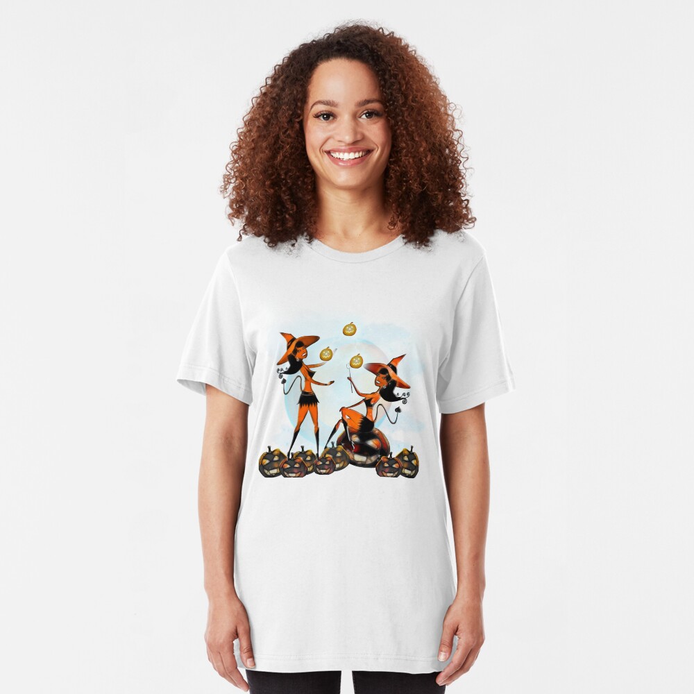 Devil Girl - Halloween 7 Slim Fit T-Shirt