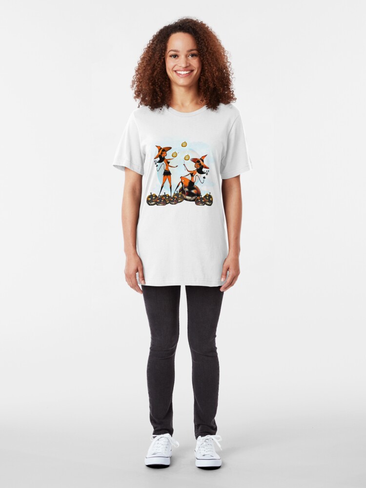 Alternate view of Devil Girl - Halloween 7 Slim Fit T-Shirt