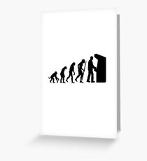 Arcade Evolution video game gaming gamer Greeting Card