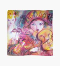 Violinist Arlecchino und Colombina / Venezianische Maskerade Masken und Musik Tuch