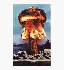 Super Feuer A-Bombe Fotodruck