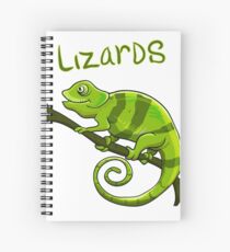 Cuaderno de espiral Camisa del amante del lagarto Lagartos me hacen feliz Camiseta del cumpleaños del regalo