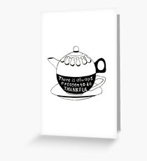 Illustration art - Be thankful Greeting Card