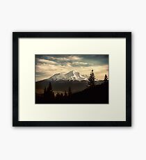 Mount Shasta Waking Up Framed Print