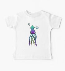 Street Art Style Squid Doodle Baby Tee