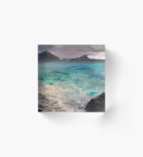 Blue lagoon Acrylic Block
